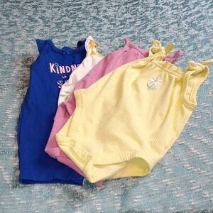 Carter's Granimals Baby Girl‎ Romper Bodysuit Lot 3-6M Floral Kindness Outfits